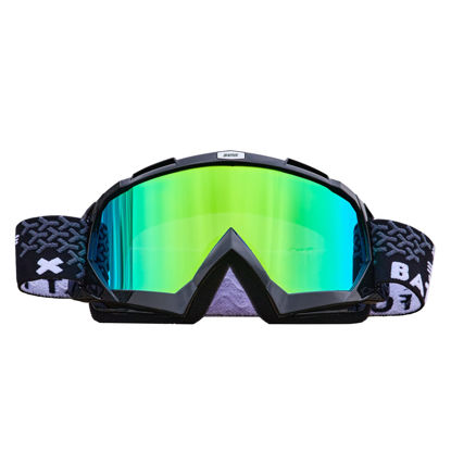 Picture of BATFOX Dirt Bike ATV Goggles Motorcycle Gear Riding Motocross Dirtbike 4-Wheeler MX DH Accessories Goggles Glasses for Men Women Youth UV400 Protection Dust-proof Anti-Slip Strap