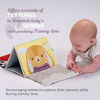 Picture of Taf Toys Tummy Time Sensory Book with Crinkle Pages & Soft Textures, High Contrast Patterns, Baby-Safe Mirror for Newborns and Infants, Tummy Time Toys for Babies 0-6 6-12 Months, Boys Girls Baby Gift