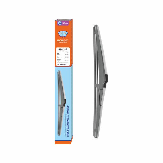 Picture of 12 inch (12-A) Rear Wiper Blade Replacement for Toyota Highlander 2019-2001 RAV4 12-01 Matrix Venza 14-09 /Dodge Durango 22-11 Journey 22-08 /Lexus NX RXL UX 22-15 Back Windshield Wiper Blade +More