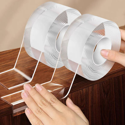 Picture of 2Pack Baby Proofing Edge Protector for Baby,1.57in x 9.84ft,Clear Edge Protector Strip Sharp Edge Wrap Cover Tape,Corner Bumpers for Furniture,Crib Rail Covers for Teething