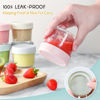 Picture of VITEVER 6 Pack Glass Baby Food Storage Containers - 4 oz Baby Food Storage Jars With Lids, Baby Food Maker, Microwave, Dishwasher & Freezer Safe