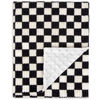 Picture of BEILIMU Baby Blanket for Boys Comfy Durable Corduroy Toddler Blanket with Double Layer Dotted Backing Checkerboard Grid Chessboard Gingham Warmer Bed Blankets for Newborn Infants Black, 30x40 Inches