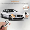 Picture of PIFOOG for Mercedes Key Fob Cover 3 Buttons Soft TPU Keys Protector Bling Keychain for Mercedes Benz C E M S CLS CLA GLK GLA GLC GLE AMG Class Girly Cute White Silver