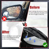 Picture of Pincuttee 2PC Side Mirror Visor Rain Guards,Car Rear View Mirror Rain Cover,Silicone Rain Shield,Mirror Cover Rubber Visor Guard(Solid-Black,2Pack)