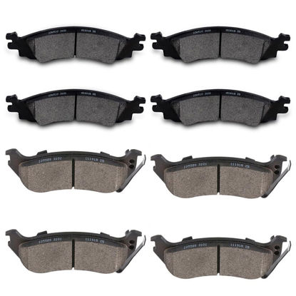 Picture of SCITOO D1158 D1109 Front Rear Ceramic Brake Pads Sets Fit For Ford For Explorer 2006-2010,For Ford For Explorer Sport Trac 2007-2010,For Mercury Mountaineer 2006-2010