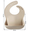 Picture of PandaEar Silicone Baby Bib for Girls Boys| Adjustable Waterproof Eating Bibs| BPA Free Soft Durable Silicone Bibs for Babies & Toddlers with Large Pocket Food Catcher