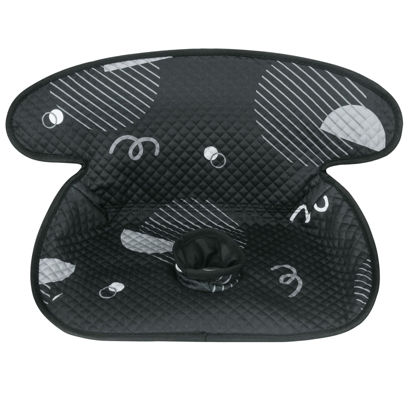 Picture of INFANZIA Dry Seat, Car Seat Protector Waterproof Carseat Liner Potty Training Toddlers, Baby and Infants, Piddle Pad for Carseats Strollers (Geometric Black, 1 Pack