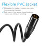 Picture of 25 ft Flexible DMX Cable, JLPOW Gold-Plated 3 Pin Signal XLR Male to Female DMX Cable Wire, Best for DJ Stage Lighting Moving Head Lights Par Light (4 Pack)