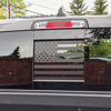 Picture of Zxiaochun Rear Middle Window American Flag Decal for Ford F150 F250 F350 2004-2011 2012 2013 2014 Back Center Sliding Window Glass USA Flag Vinyl Sticker Exterior Accessories(Matte Black)