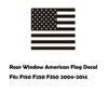 Picture of Zxiaochun Rear Middle Window American Flag Decal for Ford F150 F250 F350 2004-2011 2012 2013 2014 Back Center Sliding Window Glass USA Flag Vinyl Sticker Exterior Accessories(Matte Black)