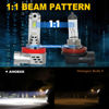 Picture of AHOBXD H11 Fog Light Bulbs 6500K White with Fan Cooling Super Bright 30000LM 900% Plug and Play Car Fog Light Pack of 2