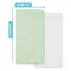 Picture of American Baby Company 2 Pack Fitted Crib Sheets 28" x 52", Soft Breathable Neutral 100% Cotton Jersey Sheet, Celery and White, for Boys and Girls, Fits Crib and Toddler Bed mattresses