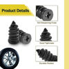 Picture of 60PCS Tire Repair Rubber Nail, Vacuum Tire Repair Kits Spiral Rubber Nails, Tire Screw Plug Fast Tool Self Service Tire Repair Nail for car, Motorcycle, Truck, Tractor Tire Puncture Repair