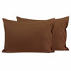 Picture of FLXXIE 2 Pack Microfiber Toddler Pillowcases, 14x20 Inches Fits Pillow Sized 12x16, 13x18 or 14x20, Soft and Cozy Small Travel Pillow Covers with Envelope Closure, Brown