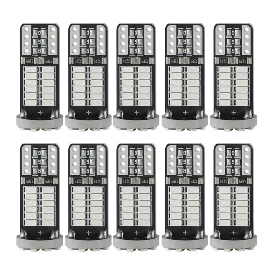 Picture of iFunyLED 10Pcs Super Bright 194 T10 168 2825 W5W 34-SMD 3014 Chipsets Replacement LED Bulb for Car Trunk Interior Dome Map Door Courtesy License Plate Lights - Blue
