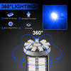 Picture of iFunyLED 10Pcs Super Bright 194 T10 168 2825 W5W 34-SMD 3014 Chipsets Replacement LED Bulb for Car Trunk Interior Dome Map Door Courtesy License Plate Lights - Blue
