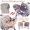 Picture of Shopping Cart Cover for Baby Grocery Cart Cover for Baby boy and Baby Girl, High Chair Cover for Baby and Toddler, Baby Registry Gift - Waterproof - Extra Large - Cotton - Double Sided (Pink)