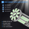 Picture of iFunyLED 10Pcs Super Bright 194 T10 168 2825 W5W 34-SMD 3014 Chipsets Replacement LED Bulb for Car Trunk Interior Dome Map Door Courtesy License Plate Lights - Ice Blue