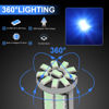 Picture of iFunyLED 10Pcs Super Bright 194 T10 168 2825 W5W 34-SMD 3014 Chipsets Replacement LED Bulb for Car Trunk Interior Dome Map Door Courtesy License Plate Lights - Ice Blue
