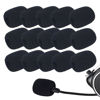 Picture of Headset Microphone Covers Foam, Lapel Headset Microphone Windscreen Sponge Foam Microphone Windscreen Mini Foam Cover for Variety of Headset Microphone Noise Reduction - 15 pack