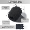 Picture of Headset Microphone Covers Foam, Lapel Headset Microphone Windscreen Sponge Foam Microphone Windscreen Mini Foam Cover for Variety of Headset Microphone Noise Reduction - 15 pack