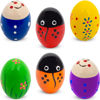 Picture of Wooden Maracas for Kids, Colorful Egg Shakers Toy for Boys and Girls Aged 1-3 Years, Gift for Preschool Children, Early Education Toys, 6-Pack Easter Eggs