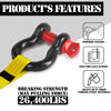 Picture of Jamiikury Shackles 1/2" D Ring Shackle 12 Ton (26,455 lbs) Maximum Break Strength with 5/8" Pin for Tow Strap Winch Off Road Vehicle Recovery (8 Pack)