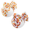 Picture of YanJie Thanksgiving Turkey Printed Handmade Pumpkin Bows for Baby Girls, Fall Theme Party Accessories for Infants, Toddlers