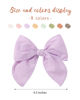 Picture of doboi 8PCS Baby Girls Hair Clips Fable Hair Bows Cotton Linen Bows for Girls Hair Accessories for Baby Toddlers Kids