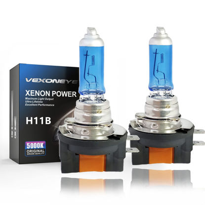 Picture of VEXONEYE H11B Halogen Headlight Bulb H11B 12V 55W White 5000K 61493 Lights Long Life 2 Pack.