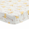 Picture of Lambs & Ivy Disney Baby Storytime Pooh 100% Cotton Fitted Crib Sheet - White