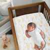 Picture of Lambs & Ivy Disney Baby Storytime Pooh 100% Cotton Fitted Crib Sheet - White