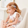Picture of 60 PCS Snap Flower Pattern Hair Clips for Fine Hair - 1.5 Wrapped Mini Barrettes and Hair Accessories for Infants and Toddlers