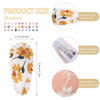 Picture of 60 PCS Snap Flower Pattern Hair Clips for Fine Hair - 1.5 Wrapped Mini Barrettes and Hair Accessories for Infants and Toddlers