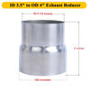 Picture of Elifecenter ID 3.5" to OD 4" Stainless Steel Exhaust Adapter Reducer, Whole Length 4 Inch (ID 3-1/2 Inch to OD 4 Inch)