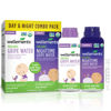 Picture of Wellements Organic Gripe Water for Babies Day & Night Combo Pack (4 Fl Oz) - Infant Gripe Water Newborn Calms Occasional Stomach Discomfort from Baby Gas, Colic, Hiccups & Fussiness - USDA Certified