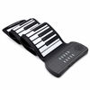 Picture of Lujex 61 Keys Roll Up Piano keyboard piano Upgraded Portable Rechargeable Electronic Hand Roll Piano With Environmental Silicone Piano Keyboard for Beginners (Black)