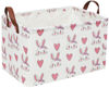 Picture of Essme Rectangular Basket,Rabbit Easter Basket for Kids Storage bin Organizer with Handles for Decor,Shelf Basket,Toy Organizer,Easter Gift.(Rabbit)
