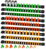Picture of SWANLAKE Organizer Socket Holder, 9PCS 1/4-Inch x 48 Clips, 3/8-Inch x 45 Clips, 1/2-Inch x 36 Clips, Premium Quality Socket Clip Rail Holder