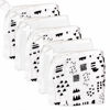 Picture of HonestBaby unisex baby Organic Cotton Washcloth Multi-Pack Winter Accessory Set, 5-Pack Pattern Play, One Size US