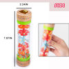 Picture of BIUWING Rainmaker Rain Sticks, Mini Wooden Musical Shake, Beaded Raindrops - Turn Over and Watch The Colorful Beads Flow Down The Tube as It Creates The Soothing Sound of Rain