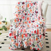 Picture of BORITAR Baby Blanket Super Soft Double Layer Minky with Dotted Backing, Receiving Blanket with Elegant Floral Multicolor Printed Blanket 50 x 60 Inch(125x150cm)