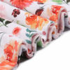 Picture of BORITAR Baby Blanket Super Soft Double Layer Minky with Dotted Backing, Receiving Blanket with Elegant Floral Multicolor Printed Blanket 50 x 60 Inch(125x150cm)