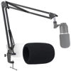 Picture of K669B Mic Boom Arm with Foam Windscreen, Suspension Boom Scissor Arm Stand with Pop Filter Cover Compatible with Fifine K669B Microphone by SUNMON