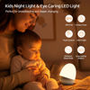 Picture of ZUZUKID Touch Night Light for Baby Nursery: Rechargeable Portable Kids Egg Nightlight Lamp with Feeding Timer for Todder Room, 3 Colors Temperatures Dimmable,Up to 200H(BPA-Free)
