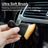 Picture of 4 PCS Car Detailing Brush Set for Cleaning Interior or Exterior, Boars Bristle Detailing Brushes, Dusting Cleaning Supplies, Tool for Emblem, Air Vents, Wheels, Leather Upholstery Seat