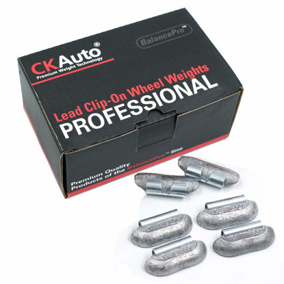 Picture of CKAuto P Style 1oz Lead Clip on Wheel Weights, Uncoated, 25Pcs/Box