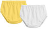 Picture of City Threads 2-Pack Baby Girls' and Baby Boys' Unisex Diaper Covers Bloomers Soft Cotton, White/Yellow, 12/18 m