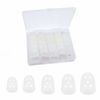 Picture of 5 Sizes Guitar Fingertip Protector With Compact Box, Premium Silicone Guitar Finger Guards, Non-Slip Breathable Fingertip Protection Covers Caps for Guitar, Sewing, String Instruments (Transparent)