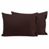 Picture of FLXXIE 2 Pack Microfiber Toddler Pillowcases, 14x20 Inches Fits Pillow Sized 12x16, 13x18 or 14x20, Soft and Cozy Small Travel Pillow Covers with Envelope Closure, Dark Brown